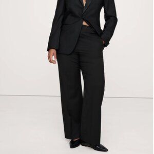 Banana Republic High-Rise Modern Straight 100% Italian Wool Pant